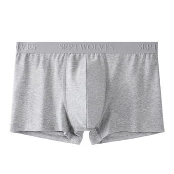 Septwolves Men's Underwear Cotton Pure Boys Shorts 2024 New Boxer Briefs Cotton Sports Boxer Briefs Men's