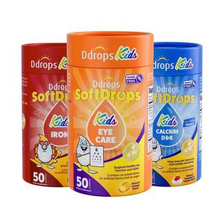 Bonbons gélifiés ddrops calcium fer zinc