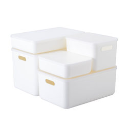 Japan Frost Mountain Desktop Storage Box Plastic Bringing Dust -proof Furniture Storage Box Merit Tricit Box Storage Box