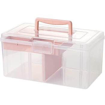 Wenxin shinian plastic household tea set dustproof storage box