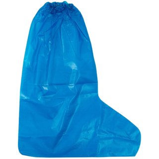 Disposable waterproof shoe covers for rainy days, anti-rain and anti-slip foot covers for outer wear, plastic thickened wear-resistant rain boots with high tube opening