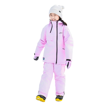 2024 new childrens ski clothing suit boys and girls ski clothing pants winter windproof thickened warm single and double boards