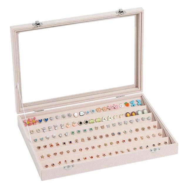 2025 new earring storage box jewelry box large capacity
