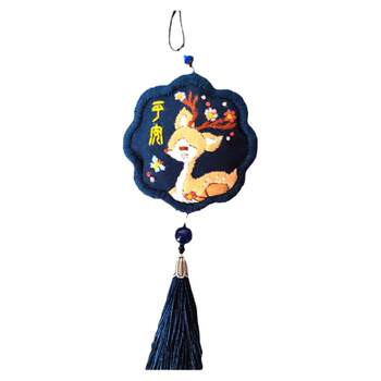 Peace talisman ມື embroidery diy ຊຸດອຸປະກອນການ embroidery ຕົນເອງເພື່ອສົ່ງກັບ purse ຂອງແຟນ, ຖົງພົກພາ, pendant ລົດ, ພອນສັນຕິພາບ