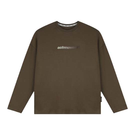 吕小虎高级感痞帅长袖t恤男士秋季宽松上衣男生藏青色内搭打底衫