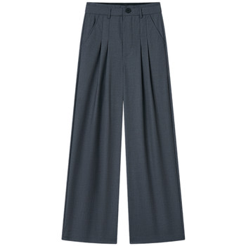 Haloluu ໂສ້ງຊຸດຂາຍາວສີເທົາ draped