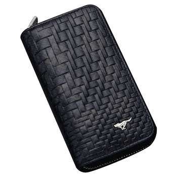 Septwolves men's key bag genuine leather large capacity compact