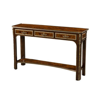 Jin Qili Alexander sofa back table Louis ທອງແດງ mahogany ທາງເຂົ້າຕູ້ເຮືອນວິນລ່າ mansion foyer ຂ້າງຕູ້