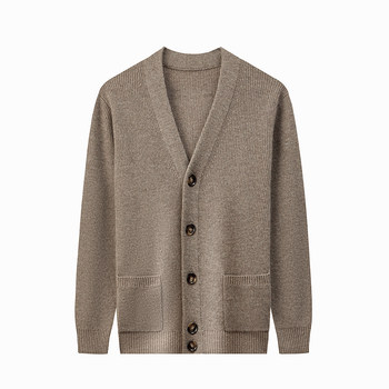 Pierre cardin cashmere cardigan men's v-neck jacket Pierre cardin cashmere cardigan men's v-neck jacket