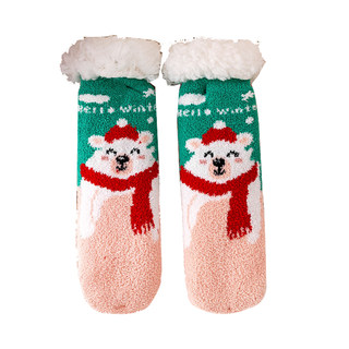 Children's sleeping socks floor socks cartoon autumn and winter