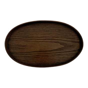 Retro solid wood breakfast dessert tray ornament storage tray