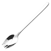 Kawashimaya 304 stainless steel fork household fork and spoon integrated salad spoon cake fruit fork Western food fork tableware