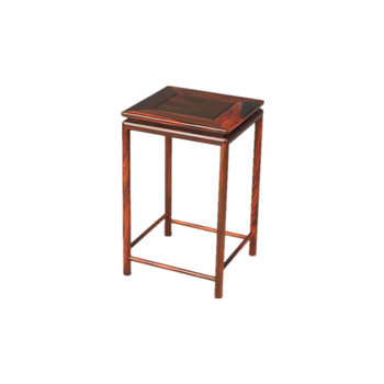 Mahogany japanese style small square table bonsai stand base