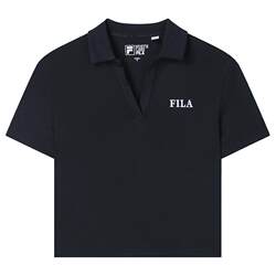 FILA 니트 반소매 폴로 셔츠