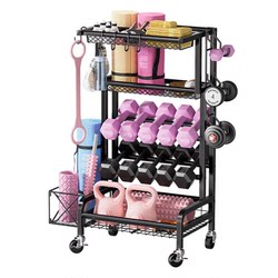 Fitness Equipment Storage Rack, Foam Roller, Yoga Mat Storage Basket, Dumbbell Storage Rack, Fitness Supplies Tool Storage Basket