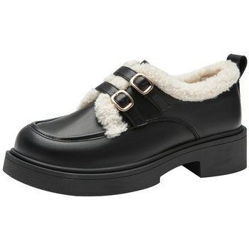 Dadong medium heel loafers fashionable thick heel women's shoes