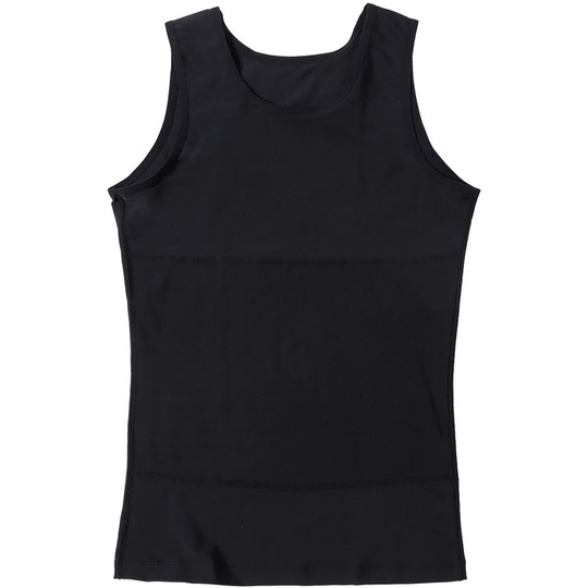 Men's body shaping clothes hide flesh artifact without traces and breathability and heat