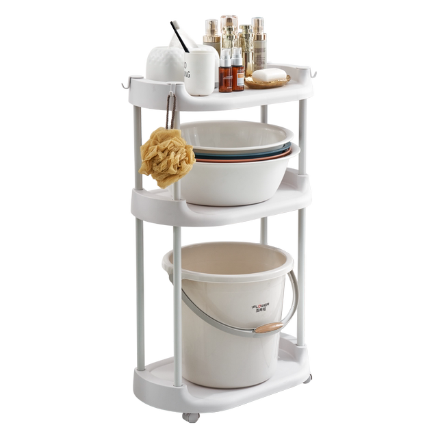 Thickened waterproof bathroom washbasin bucket laundry detergent rack