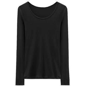 
Versatile gauze bottoming shirt for women, long-sleeved gauze mesh shirt, black inner mesh T-shirt, sand body lace top, autumn