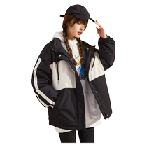 Tangshi autumn and winter new cotton coat trendy ins student design niche warm jacket thickened college style top