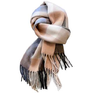 Marcue Karos Winter Women's Pure Wool Scarf Korean Style Atmospheric Neck Warmer Versatile Warm Scarf for Women