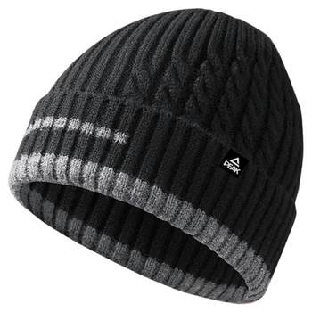 Peak hat men's 2024 new winter velvet thickened knitted hat baotou cold hat ear protection warm woolen hat