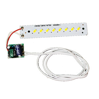 华雄LED一体化LED灯管通用 台灯220V灯条灯芯4W灯板护眼老式改装