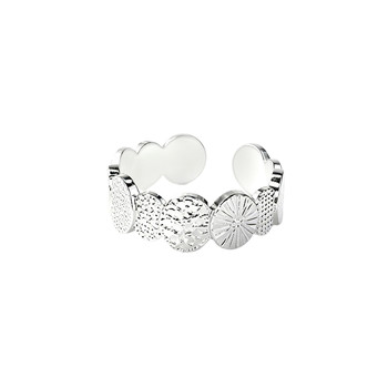 December flower goddess pure silver 999.9 women's ring