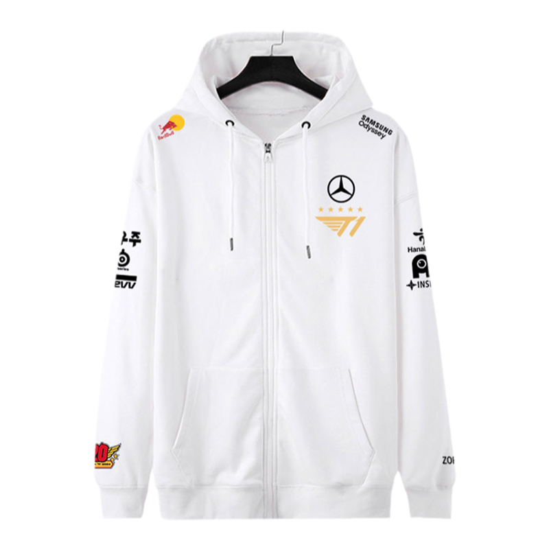 T1戰隊隊服S14總決賽FAKER同款比賽服奪冠軍開衫厚棉T男女連帽外套