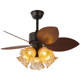 Nanyang retro style ceiling fan light, eye protection, simple and flicker-free