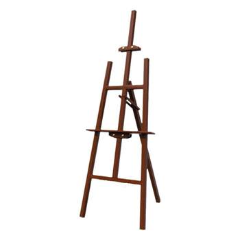 Green bamboo easel solid wood walnut color for art students