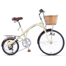 Phoenix official flagship fishing bike bicycle large and small wheels 24 inches 16 inches Shimano variable speed womens retro bicycle
