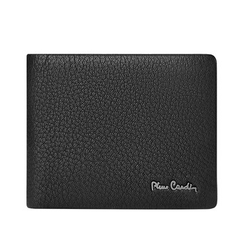 Pierre cardin wallet short men's business high-end luxury leather wallet new style leather wallet