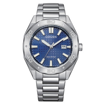 Citizen eco-drive date display polygonal dial