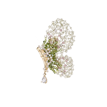 (Self-operated) she’s Qianzi Brilliant Craftsmanship Crystal Butterfly Brooch Light Luxury Niche Design Corsage Brooch