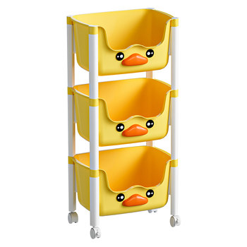 Children's toy storage rack for household multi-layer floor-standing bookshelf