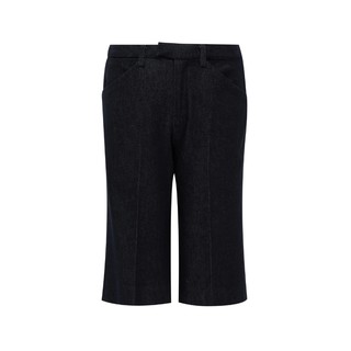 Oneup original cow retro washing non-fading slightly flared pinion pants summer casual denim mid-trousers shorts women