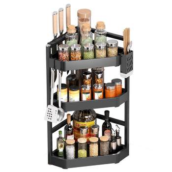 Kitchen countertop corner storage rack spice rack storage rack