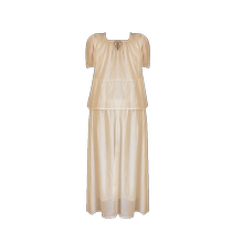 Robe de maternité pour femmes grande taille ample manches Lotus col rond robe de gâteau rajeunissante fine été nouvelle collection 2024