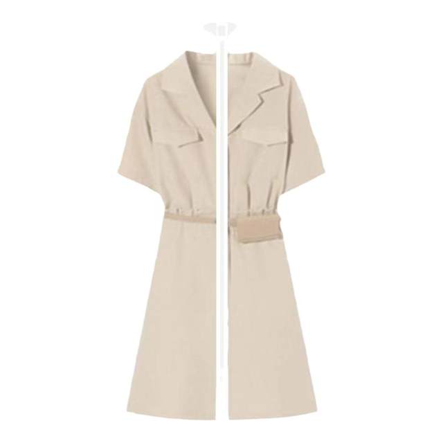 Environmentally friendly, simple and durable clothes dustproof cover Apricot rain