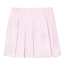 self-portrait 2024 autumn and winter new pink satin gold style sweet pleated skirt short skirt