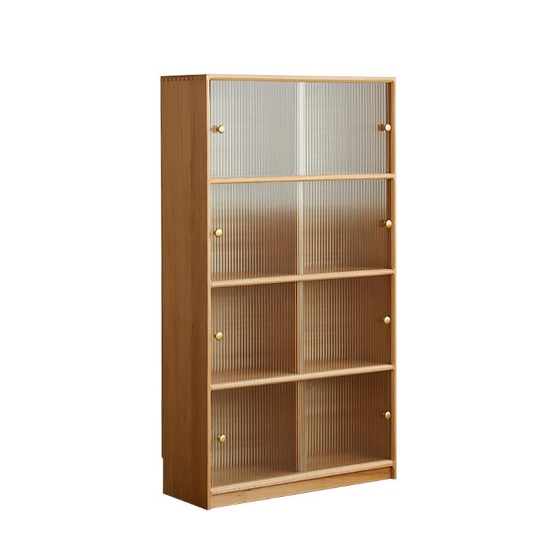 Imported beech sliding door bookcase with environmentally friendly coating