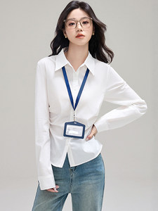 拉夏贝尔Puella2026年秋季法式复古长袖衬衫女职业设计感小众上衣