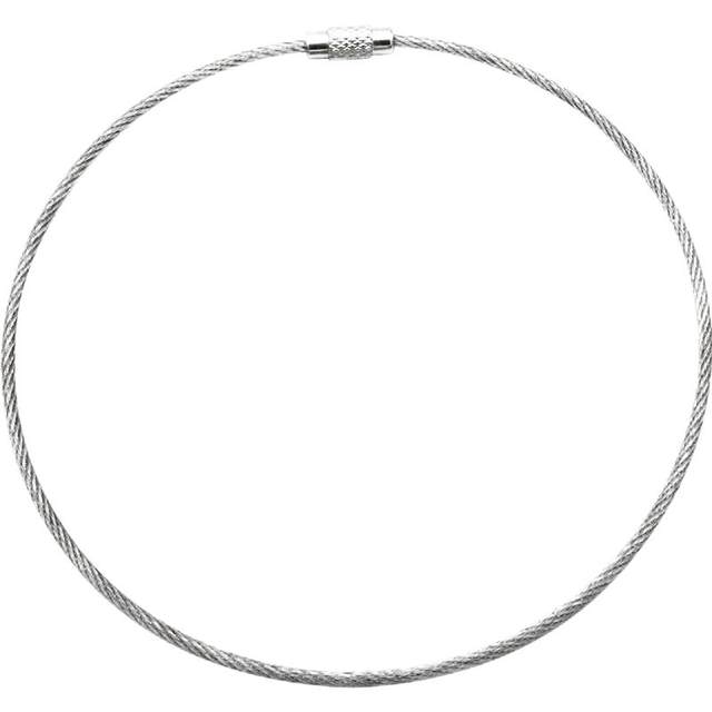 Stainless steel large circle rope with protective keychain