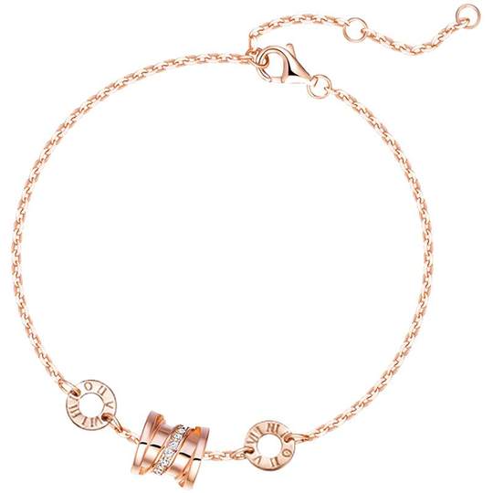 Fan Qi's small waist bracelet with fashionable rose gold for her girlfriend