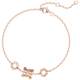 Fan Qi's small waist bracelet with fashionable rose gold for her girlfriend