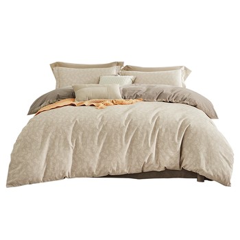Four-piece bedding set 100% cotton brushed luolai