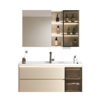 Oaks 1566 Feng Shui Mirror Wash Basin Cabinet Wash Basin Cabinet Combination Ceramic Integrated Basin Bathroom Cabinet Wash Table