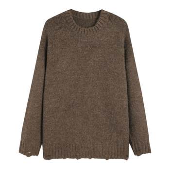 Versatile ruined cardigan sweater Versatile ruined cardigan sweater