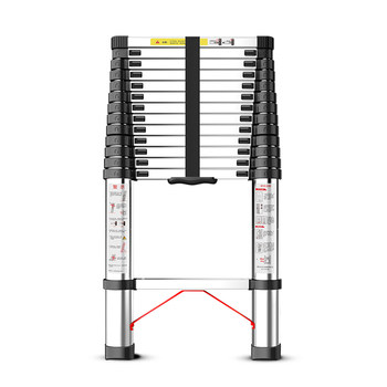 Telescopic ladder lifting 7 meters straight ladder multi-functional aluminium alloy folding house herringbone ladder stainless steel stairs engineering